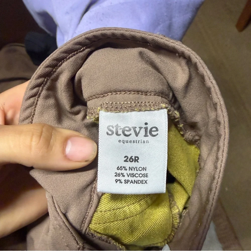 Women’s Size 26R Tan Stevie Equestrian Knee Patch Horseback Riding Breeches - Picture 7 of 8